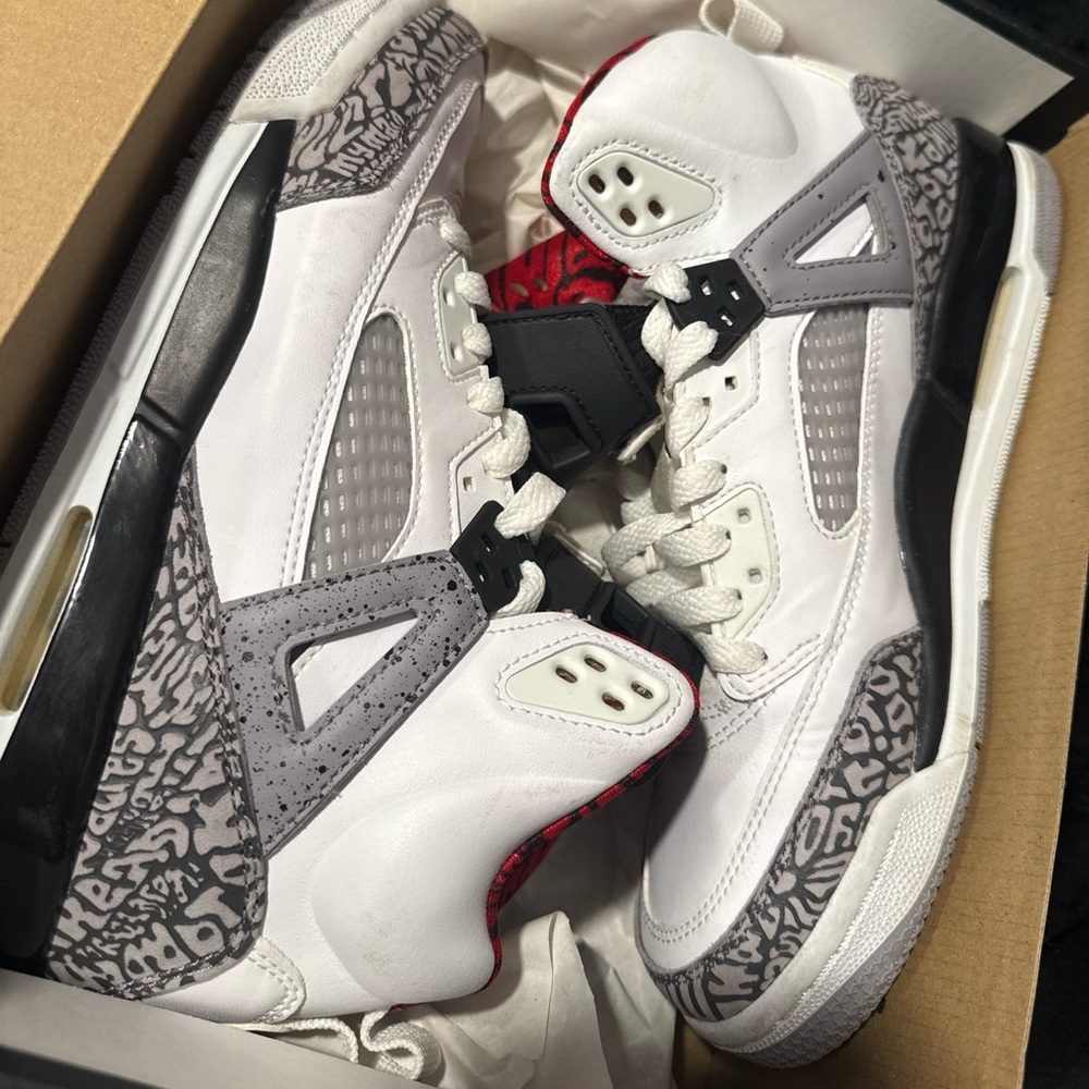 Jordan Kids Sneakers White and Gray